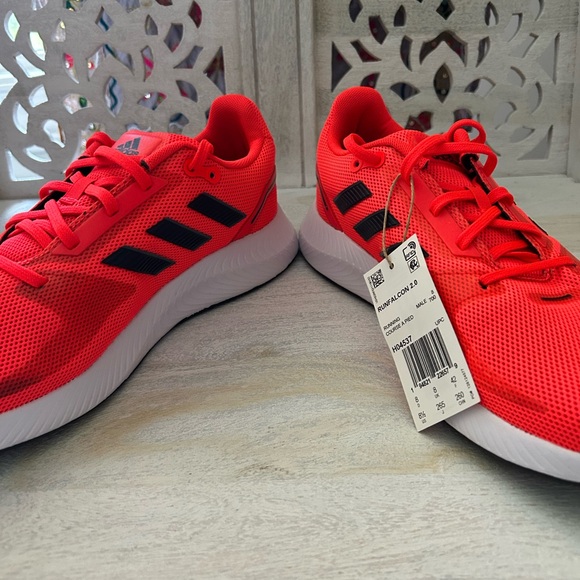 NWT ADIDAS MENS RUN FALCON 2.0 SOLAR RED 8.5 NEW RUNFALCON